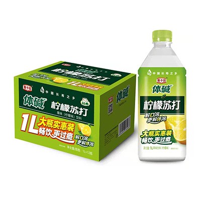 體堿檸檬蘇打水1L 體堿檸檬蘇打水1L